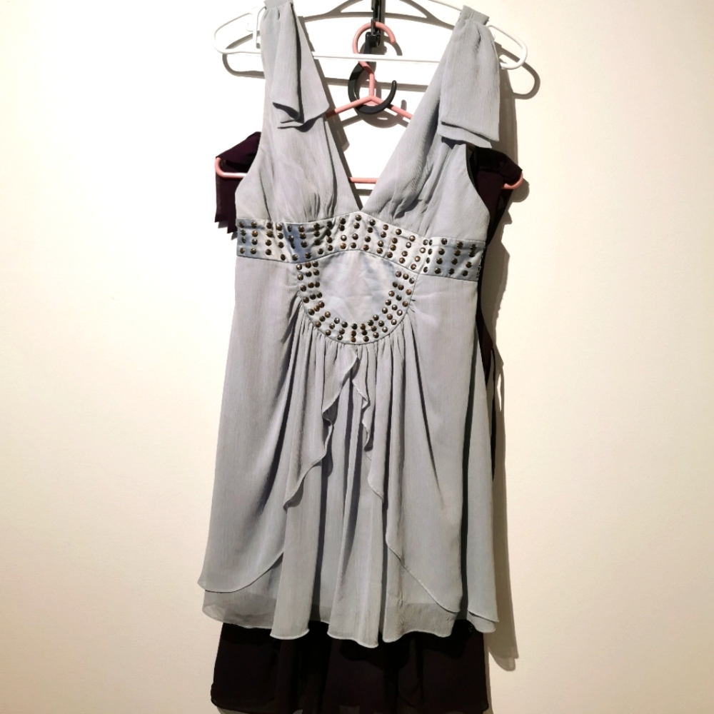 2 BCBG size 4 gladiator studded like new dresses